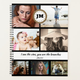 Agenda Juan católico Inspirador monograma 15:5 DIY