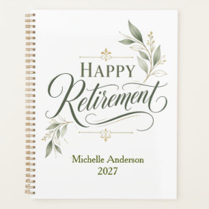 Agenda Jubilación Feliz Nombre Personalizado