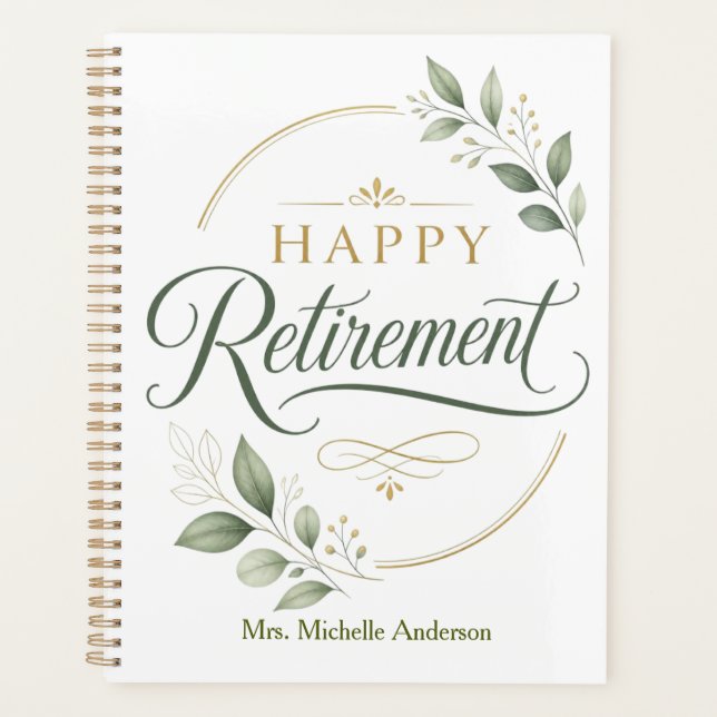 Agenda Jubilación Feliz Personalizada (Anverso)