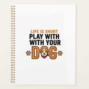 Agenda Juega Con Tu Perro Diseño De Grabado Antiguo Diver