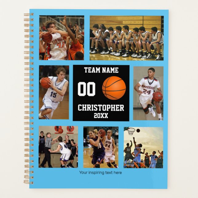 Agenda Jugador de baloncesto personalizado (Anverso)