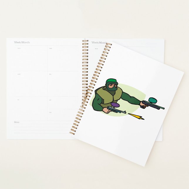 Agenda Jugador de bola de pintura con deportes de acción  (Subido por el creador)