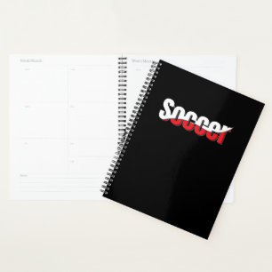 Agenda Jugador de Fútbol Abstracto Swish - Arte de Palabr