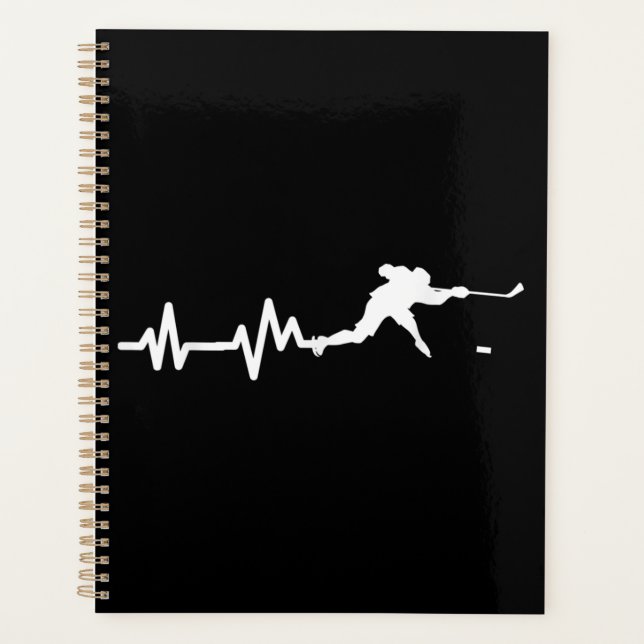 Agenda Jugador de hockey Hearbeat Hockey sobre hielo (Anverso)