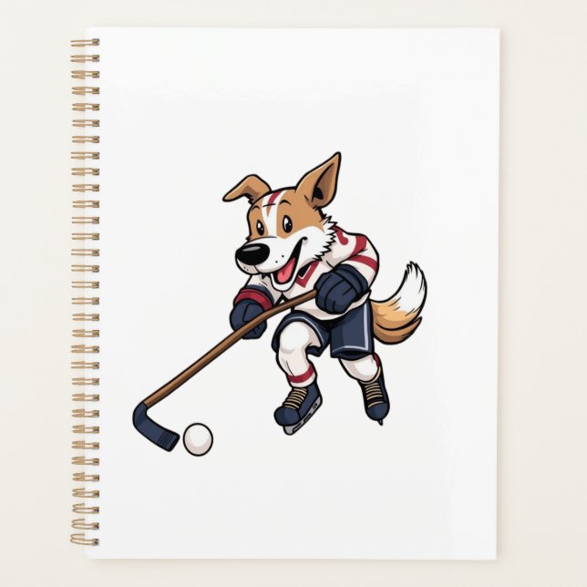 Agenda Jugador de hockey sobre perro (Anverso)