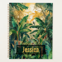 JUNGLE SPIRIT WATERCOLOR VERDE BOSQUE BANANA