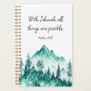 Agenda JW Planner, Mateo 19:26   Regalo JW