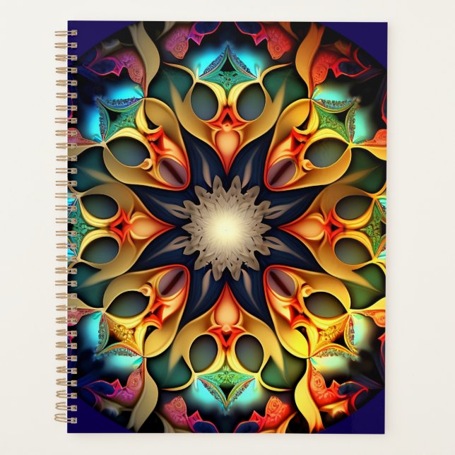 Agenda Kaleidoscope Mandala Flower Design-23091 (Anverso)