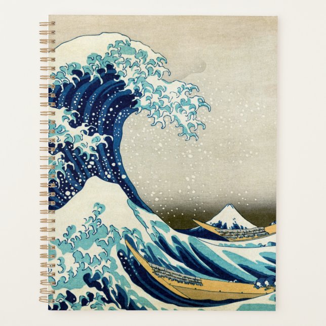 Agenda Katsushika Hokusai - La gran ola de Kanagawa (Anverso)