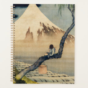 Agenda Katsushika Hokusai - Muchacho viendo el Monte Fuji