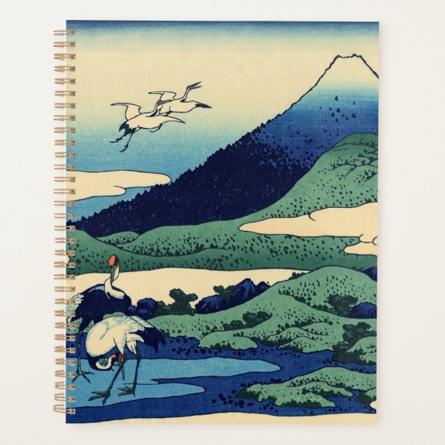 Agenda Katsushika Hokusai - Umegawa en la provincia de Sa (Anverso)