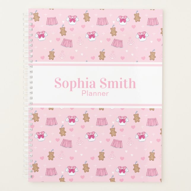 Agenda "Kawaii Campus" Preppy Personalized Planner