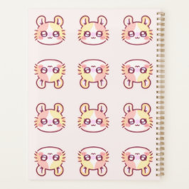 Agenda Kawaii Pink Kitty Daily Planner - Cute Coquette 