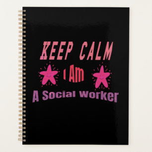 Agenda Keep Calm I'm A Social Worker Planner