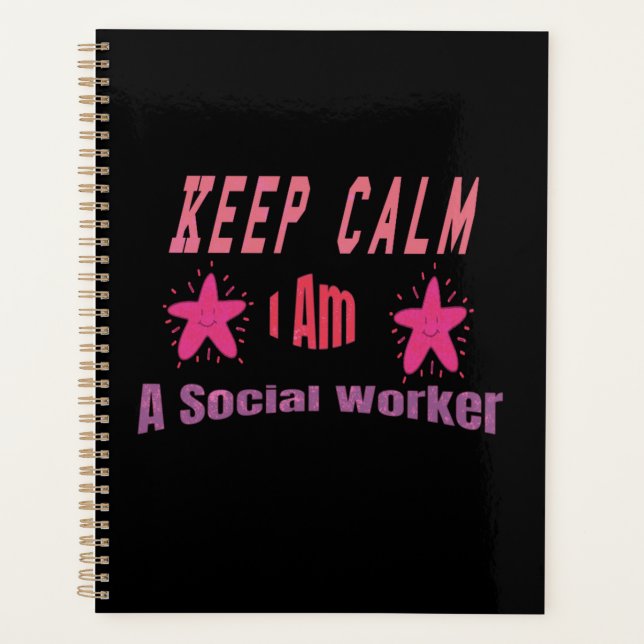 Agenda Keep Calm I'm A Social Worker Planner (Anverso)