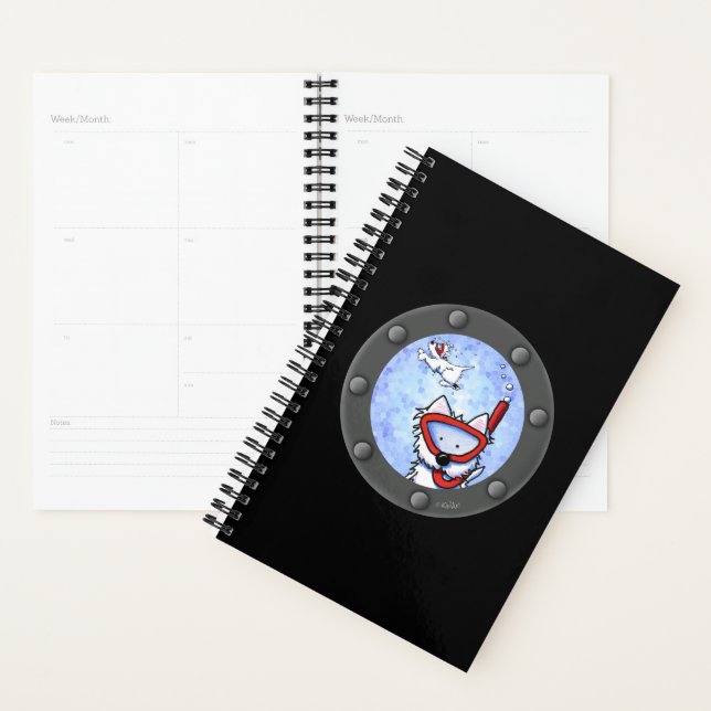 Agenda KiniArt Snorkel Westie Porthole Planner (Demostración)