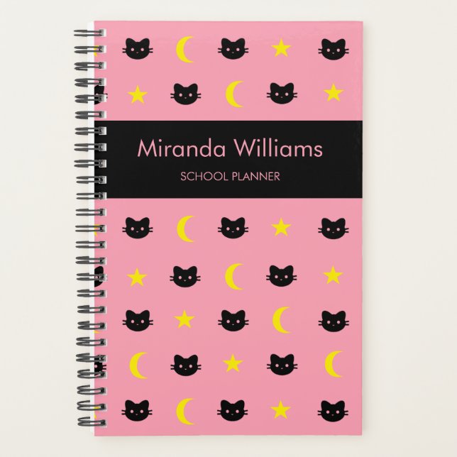 Agenda Kitty Cat Moon Y Stars Planner (Anverso)