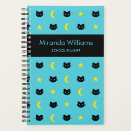 Agenda Kitty Cat Moon Y Stars Planner