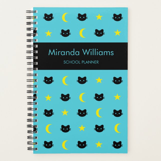 Agenda Kitty Cat Moon Y Stars Planner (Anverso)
