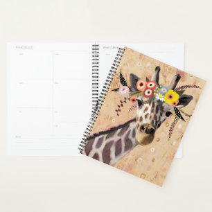 Agenda Klimt Giraffe   Corona De Flores