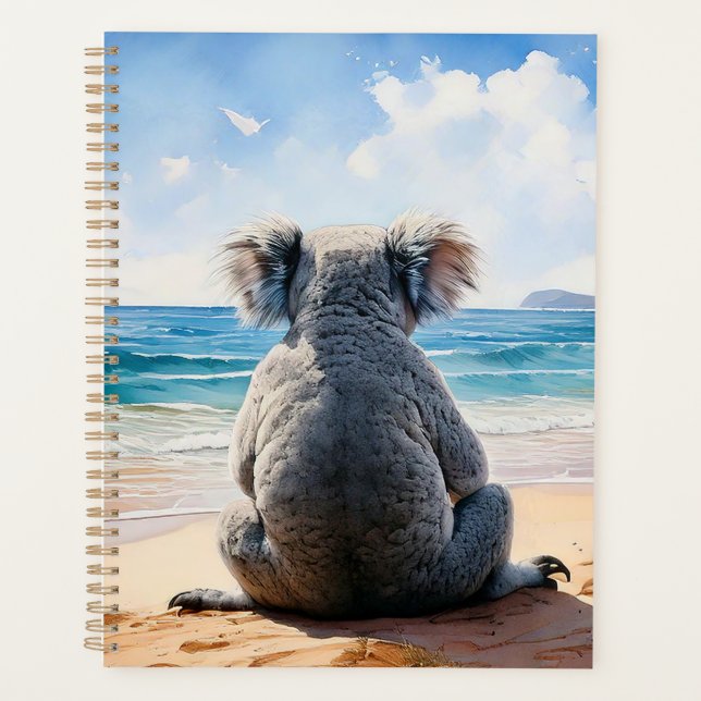 Agenda Koala mirando el océano (Anverso)