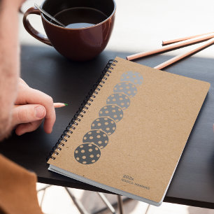 Agenda Kraft Brown Pickleball Personal Weekly