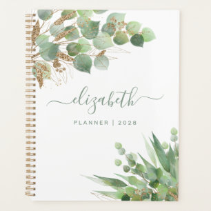 Agenda La acuarela de la vegetación Monogramada personal