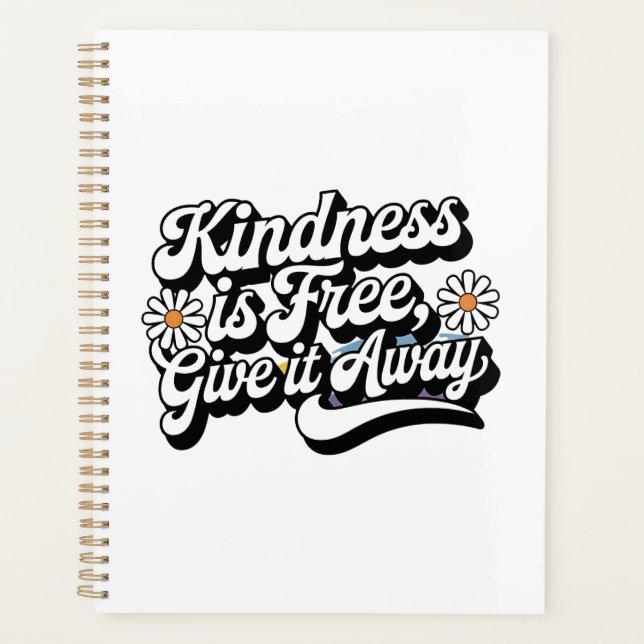 Agenda "La bondad es gratis, devuélvalo" (Anverso)