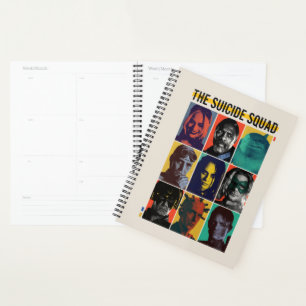 Agenda La brigada suicida Retro Grid Con Harley Quinn