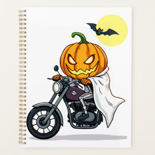 Agenda La calabaza conduce una motocicleta