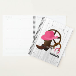 Agenda La Cowgirl Personalizada Rustica