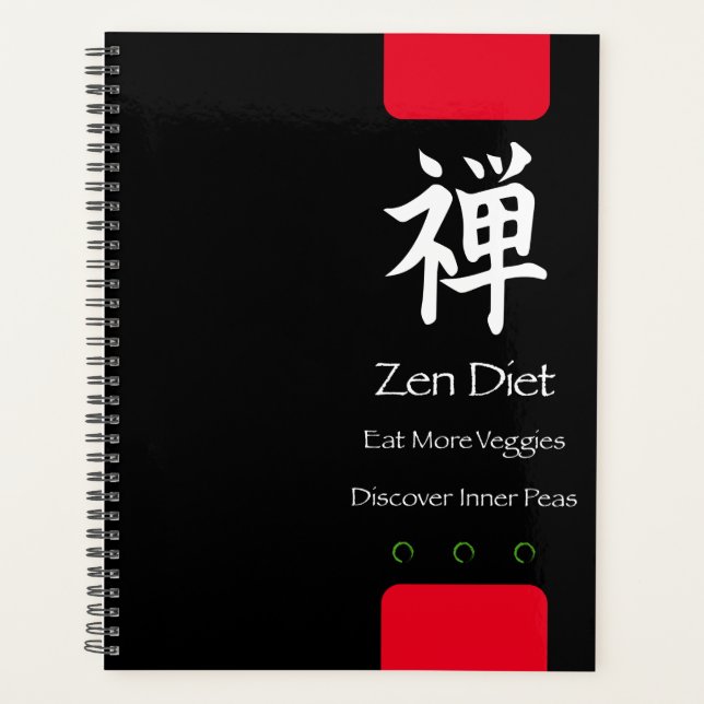 Agenda La dieta zen come más verduras Negro BG (Anverso)
