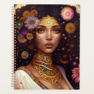 Agenda La diosa negra afroamericana reina arte de fantasí