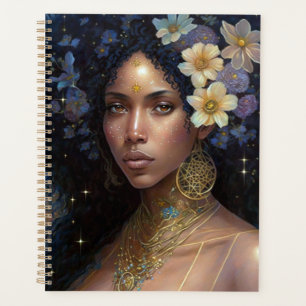 Agenda La diosa negra afroamericana reina arte de fantasí