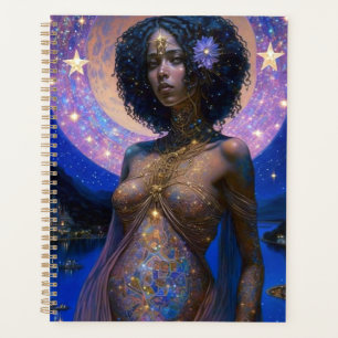 Agenda La diosa negra afroamericana reina arte de fantasí