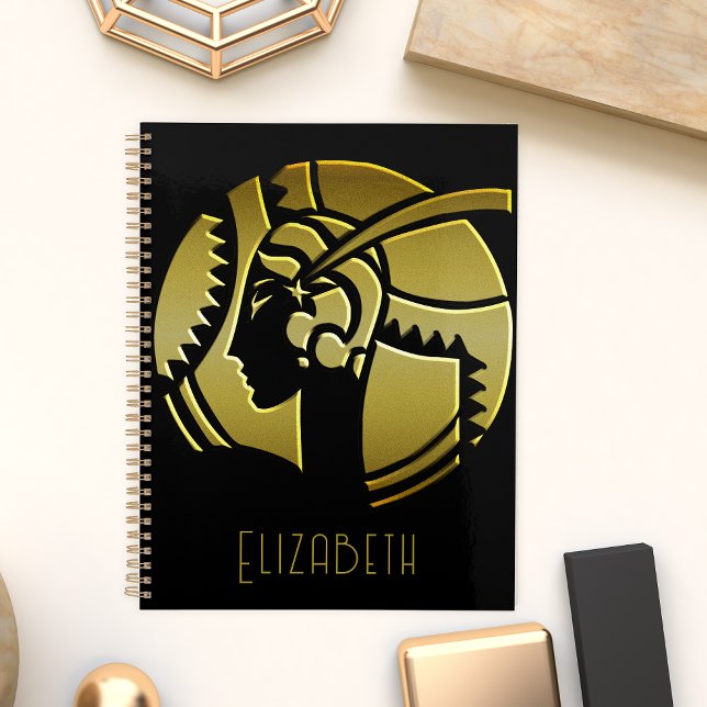 Agenda La diva Art Deco de los años 20 en oro (Subido por el creador)