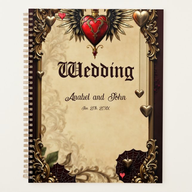 Agenda La elegancia y el misticismo del corazón gótico (Anverso)