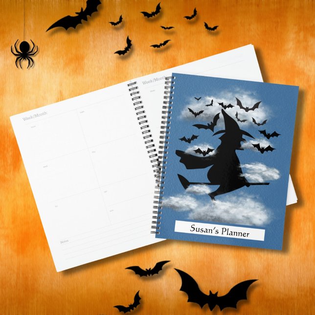 Agenda La espiral de Halloween de Brujas y Bats (Subido por el creador)