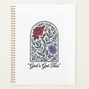 Agenda La fe floral vintage de Dios lo tiene