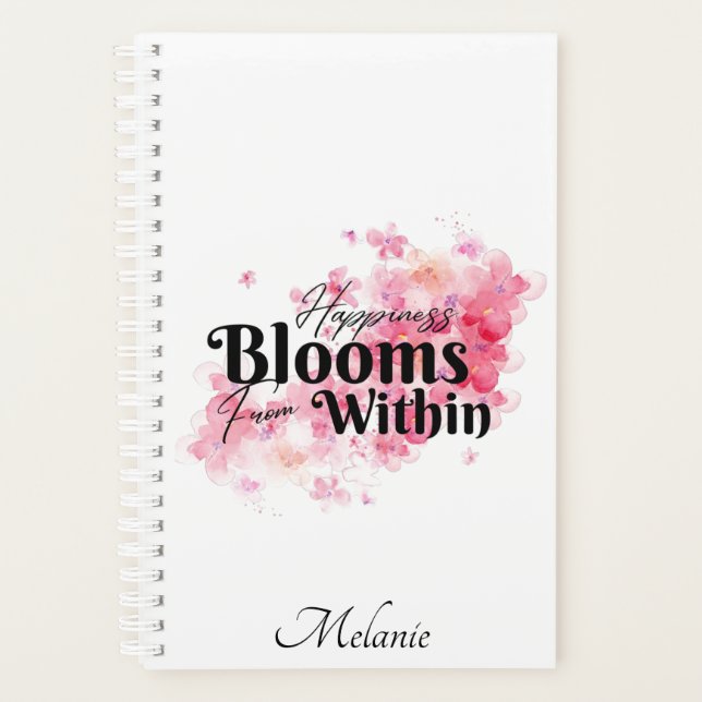 Agenda La felicidad florece desde adentro del planificado (Anverso)