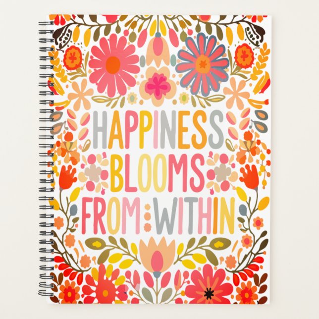Agenda La felicidad florece desde dentro (Anverso)
