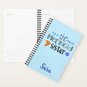 Agenda La hermana de la sirena graciosa personalizada