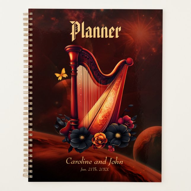 Agenda La melodía cósmica, la magia del arpa (Anverso)