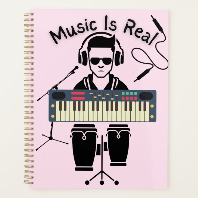 Agenda La música es real (Anverso)