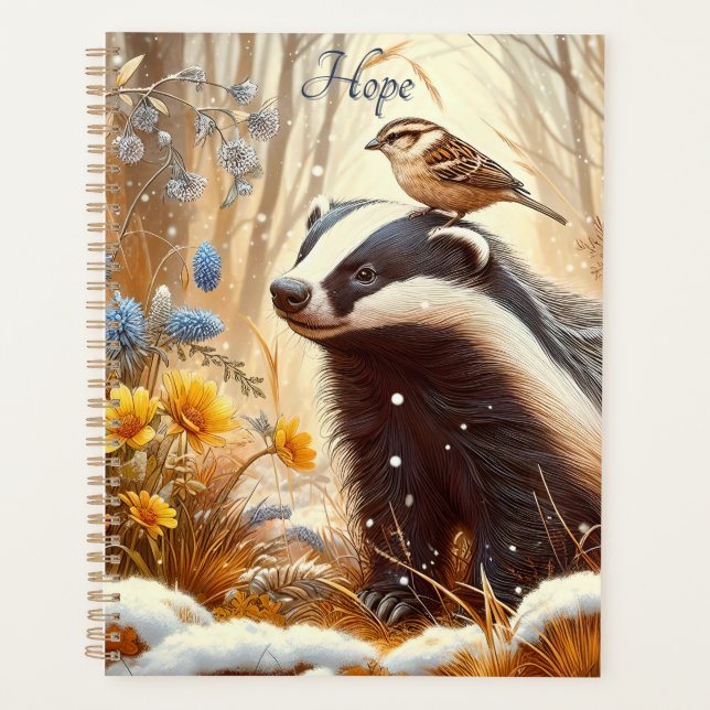 Agenda La naturaleza de Badger y Sparrow (Anverso)