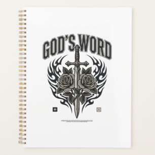 Agenda La Palabra de Dios Espada y Rosas Cristiano Vintag