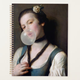 Agenda La señorita Sassy soplando chicle