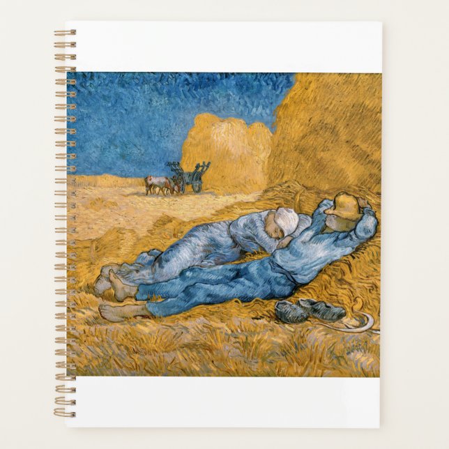 Agenda La Siesta 1890 de Vincent van Gogh (Anverso)