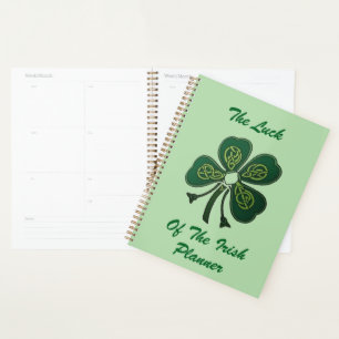 Agenda La suerte del Shamrock verde irlandés 2025