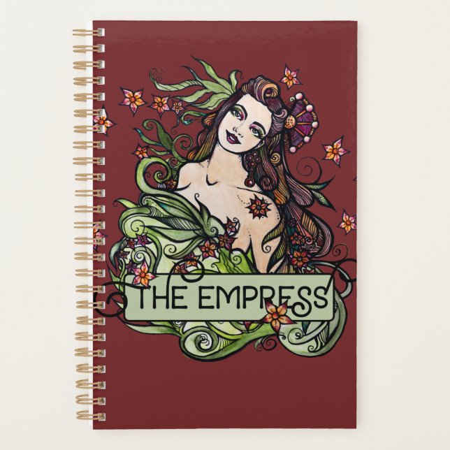 Agenda La tarjeta Tarot de Empress (Anverso)